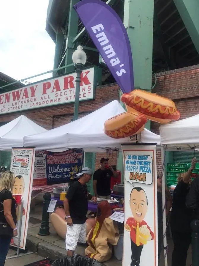 Emma's tent outside Fenway Park