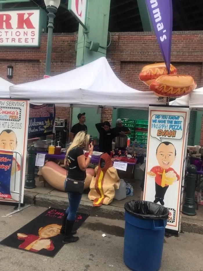 Serving at the Fenway Park tent